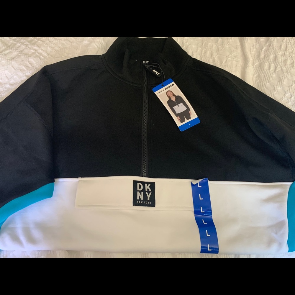 DKNY blue and black jacket